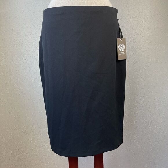NWT Vince Camuto Black Midi Skirt Size M - Picture 1 of 5